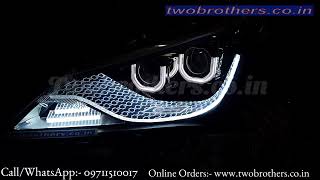 Verna Fluidic 4s Dual Projector Headlights with Crystal Drl if you want then call us on 09711510017 [upl. by Marola849]