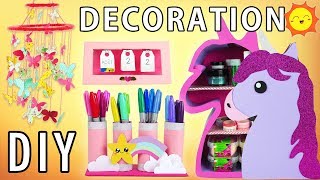 DECORE TA CHAMBRE DIY 6 IDEES FACILES [upl. by Nayrb]