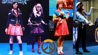 Overwatch DVa Cosplay Academy Black Cat Officer Palanquin at Comic Con Russia 20182019 [upl. by Ssac]