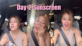 Day 2 Test for my sunscreen  MaricarEsclamado [upl. by Beaudoin]