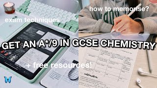 How to get a 9 in GCSE CHEMISTRY 2023  memorisation techniques how to use past papers [upl. by Jeannette65]