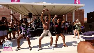 Maykel Fonts amp Laine Quesada dancing in Rovinj at Croatian Summer Salsa Festival 2018 [upl. by Hesper]