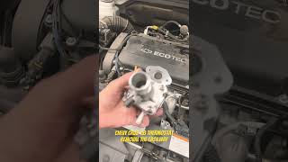 Chevy Cruz thermostat removal [upl. by Nehemiah647]