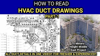 HOW TO READ HVAC DUCTING DRAWING l HVAC DRAWING l HVAC TUTORIAL [upl. by Nollahp]