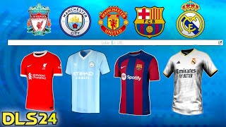 DLS 24  How to Import All Team Kits 2324 For Dream League Soccer 2024 [upl. by Treiber331]