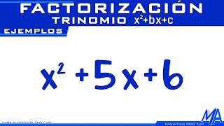 Factorización Trinomio de la forma x2bxc [upl. by Geraud210]