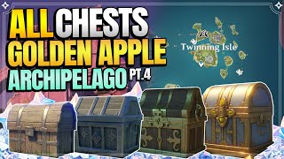 ALL Chest Locations in Twinning Isle  Golden Apple Archipelago Chests Part 4 【Genshin Impact】 [upl. by Laurella255]