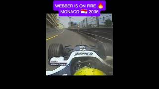 WEBBER ON FIRE 🔥 v8 formula1 f1onboard [upl. by Notsirt]