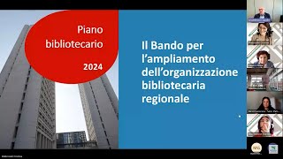 Webinar dedicato allavviso convenzioni biblioteche e archivi 20242026 [upl. by Ard400]