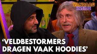 Johan spreekt schande van supporters die veld bestormden Ze dragen vaak hoodies  VANDAAG INSIDE [upl. by Htenywg]