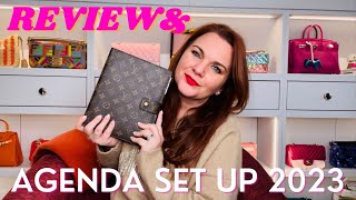 LOUIS VUITTON AGENDA GM REVIEW amp MY AGENDA SET UP FOR 2023 [upl. by Caesaria]