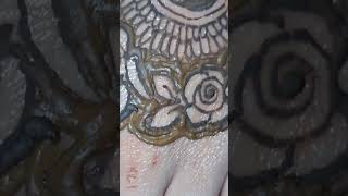 Mandala Mehndi Design back hand Youtubeshort mehdni viral shorts easydesign [upl. by Ecneps]