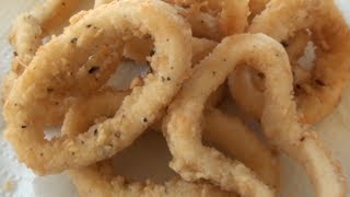 HOW TO MAKE CALAMARI  SALT AND PEPPER SQUID [upl. by Rotow]