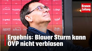 Vorarlberg hat gewählt  Ergebnis Blauer Sturm kann ÖVP nicht verblasen  kronetv NEWS [upl. by Harsho]