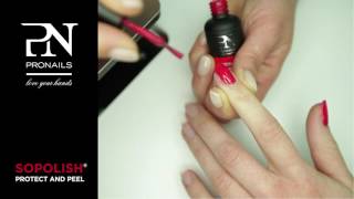 ProNails Sopolish Protect amp Peel Step by Step [upl. by Peria]