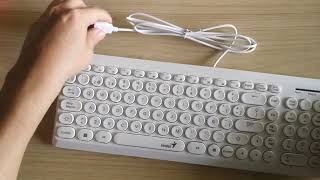 teclado Genius Slimstar Q200 Unboxing [upl. by Collier]