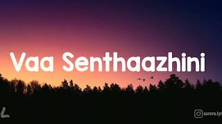 Adiyae  Vaa Senthaazhini Song Lyrics Tamil [upl. by Rexanna]