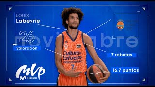 Louis Labeyrie MVP Movistar del mes de noviembre I Liga Endesa 202021 [upl. by Assirak788]