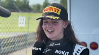 Abbi Pulling  Race 2 WINNER  Brands Hatch Indy  British F4 2024 [upl. by Khanna254]