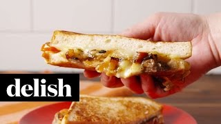 Cheesesteak Grilled Cheese  Delish [upl. by Arihsay]