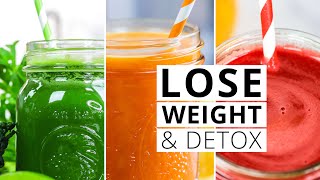 3 DETOX JUICES  Cleanse Lose Weight and GLOW [upl. by Nayrbo831]