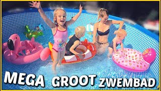 XXL ZWEMBAD PAST NiET iN TUiN 💦  Bellinga Vlog 1470 [upl. by Culosio29]