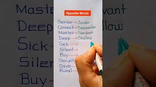 Opposite Words  Opposite Words Meaning  Opposite Words shortvideo [upl. by Kalbli]