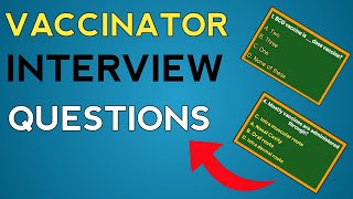 Vaccinator Interview Questions  EPI Vaccines [upl. by Hubert]