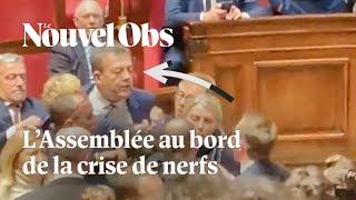 A l’Assemblée le député MoDem Nicolas Turquois provoque une altercation avec des élus NFP [upl. by Trojan705]