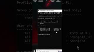 Find Your WiFi Password in Windows 1011 with CMD shorts [upl. by Ahsyas172]