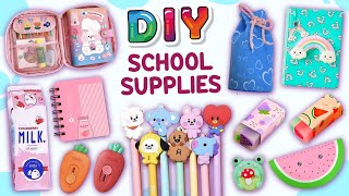 12 DIY School Supplies Ideas and Hacks  Get Ready for School [upl. by Alysa]