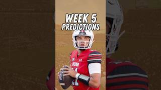 Week 5 College Football Picks and Predictions CFB CollegeFootball Football [upl. by Terej373]