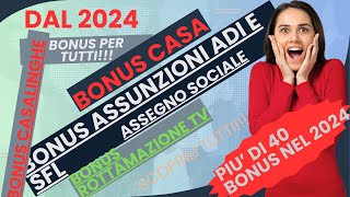 Scopri i Bonus del 2024 Guida Dettagliata su Agevolazioni Fiscali e Novità Legge di Bilancio [upl. by Uis738]