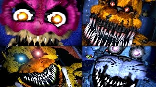 ALL JUMPSCARES Five Nights At Freddys 1 2 3 4 FNAF FNAF 2 FNAF 3 FNAF 4 FNAF Jumpscares [upl. by Yarb]