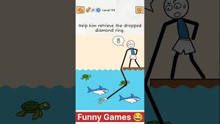 Brain games thief puzzle stickman games best games smart games games gaming game shorts [upl. by Anitrebla]