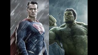 Hulk vs Superman Full Fight Battle Marvel VS DC Fanmade [upl. by Nosirb386]