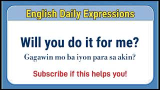 Daily English to Tagalog Questions 14 [upl. by Aira]