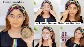 Lockdown Natural Skincare Routine  Morning and Night time Routine  Rinkal Soni [upl. by Anead]