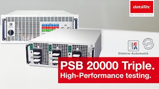 EA Elektro Automatik PSB20000 Serie  HighPerformance testing [upl. by Holmun]