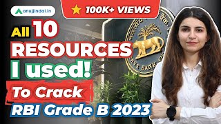 Sources Used by RBI Grade B Topper Karnima Maam  RBI Grade B 2024 Preparation Strategy  RBI 2024 [upl. by Edea]