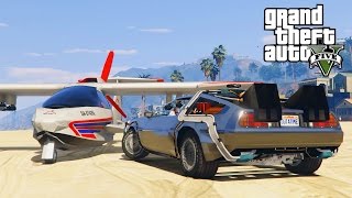 GTA 5  DeLorean DMC12  Voiture volante [upl. by Trish]