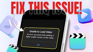 How to Fix Unable to Load Video Error on iPhone  Resolve Video Playback Issues on iPhone [upl. by Clein]