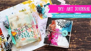 DIY Handgemachtes Art  Junk Journal mit Gelli Prints deutsch [upl. by Windy]