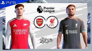 Arsenal vs Liverpool  Premier League 2425 CLASH  FC 25 NO RULES [upl. by Aymer107]