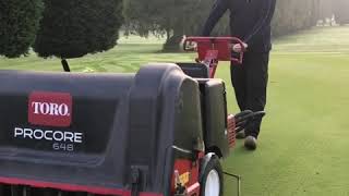 Aerating Toro ProCore 648 [upl. by Lattimer550]