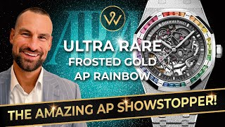 Unveiling the MYTHICAL Frosted AP Royal Oak Rainbow Openworked  15412BC  Official Watches [upl. by Nauqat958]