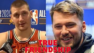 Luka Doncic and Nikola Jokic Friendship is Heartwarming 💖🤝 [upl. by Stoneham]