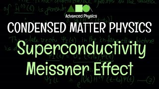 Condensed Matter Physics  Superconductivity  Meissner Effect [upl. by Nnayhs]