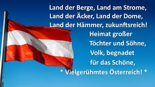 Bundeshymne der Republik Österreich Land der Berge Land am Strome Chor [upl. by Ocsic466]