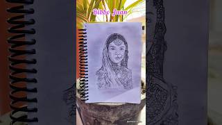 Bibbo Jaan 🩷 Heeramandi 💄👠 Sketch ✨ bibbojaan heeramandi viral art shorts [upl. by Thenna]